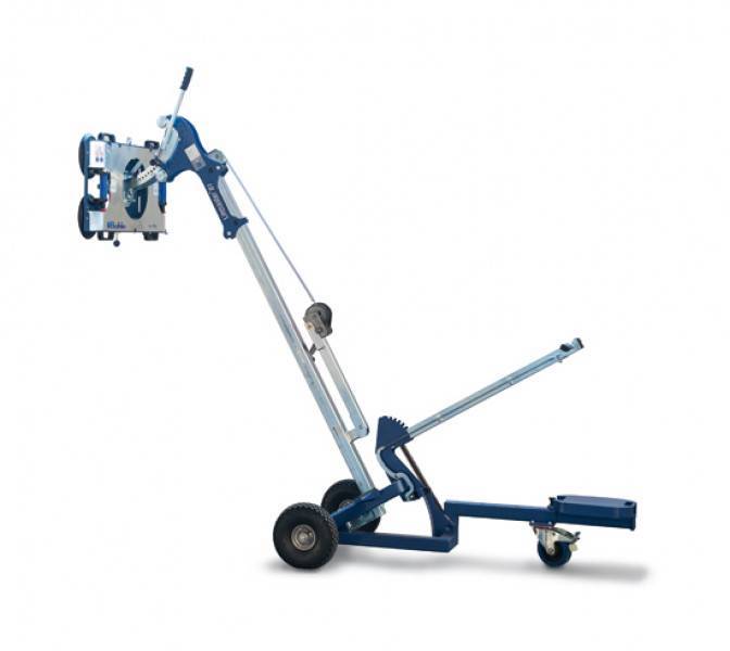 Liftmaster hefapparaat met handmatig hefsysteem.