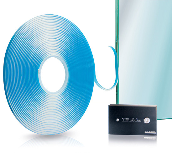 XtraColl® Applicator voor glasdiktes gehard glas 12 mm, gelaagd glas 10,76-12,76 mm.