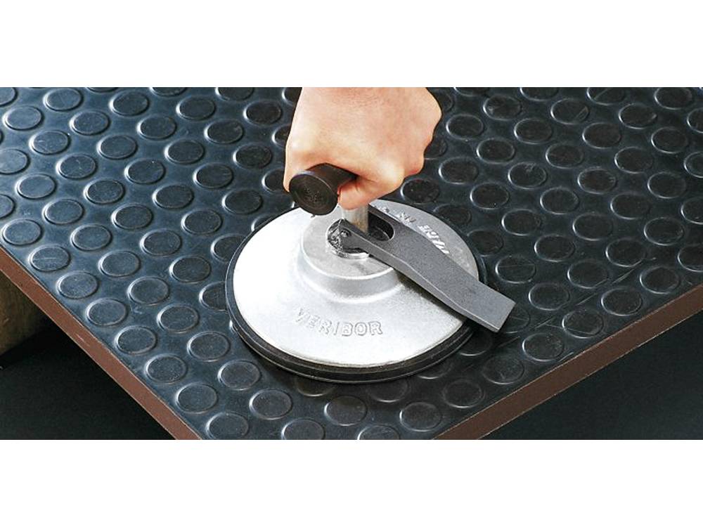 Veribor® Zuigheffer met T-greep, aluminium, 60 kg.